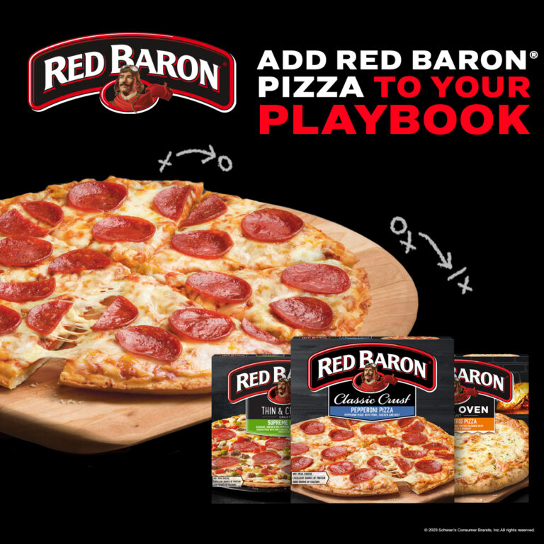 Red Baron® Add Red Baron® pizza to your playbook.