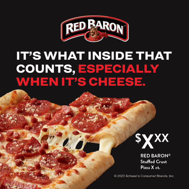 RED BARON® It's what inside that counts, especially when it's cheese.