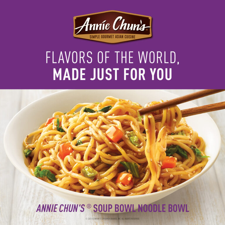 Annie Chun's® Flavors of the world, Made just for you. Soup bowl, noodle bowl.
